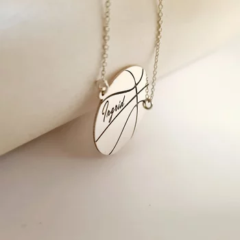 Kosárlabda Nyaklánc - 925 Sterling Ezüst - Körkapocs