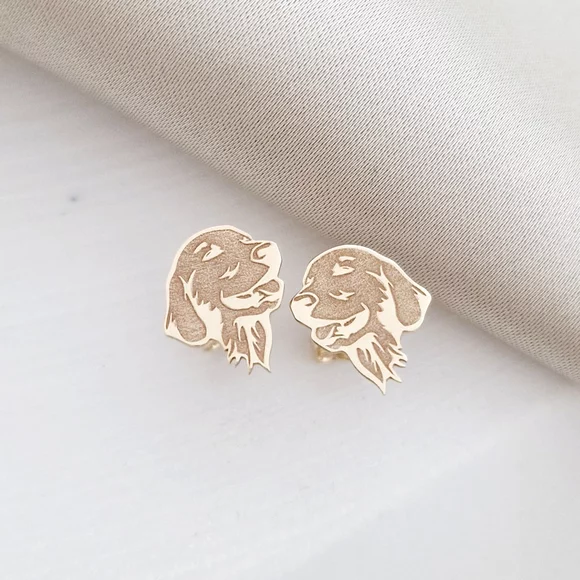 14K Labrador Fülbevaló