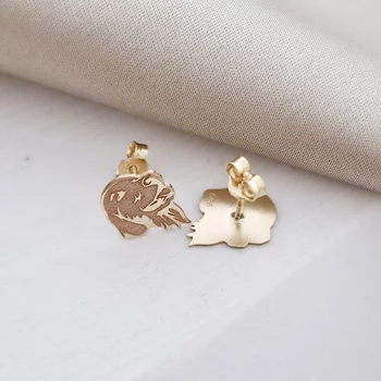 14K Labrador Fülbevaló