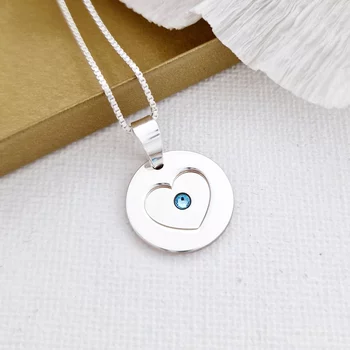 Ezüst Rejtett Üzenet Nyaklánc Swarovski kristállyal