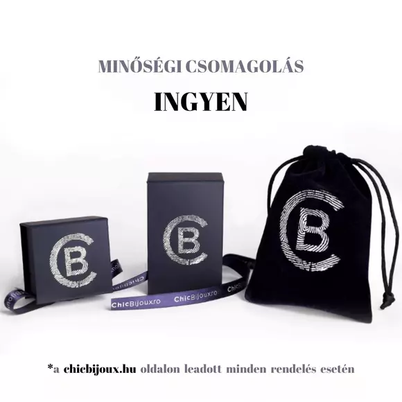 Ezüst Lóhere Nyaklánc Swarovski kristállyal