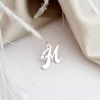 Monogramm Choker Nyaklánc - 925 Sterling Ezüst - Swarovski Kristály - Szilikon Szál