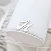 Monogramm Choker Nyaklánc - 925 Sterling Ezüst - Swarovski Kristály - Szilikon Szál