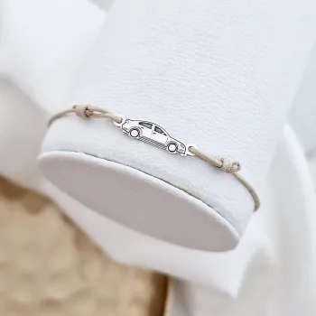 Autó Karkötő -  925 Sterling Ezüst - Állítható Zsinór