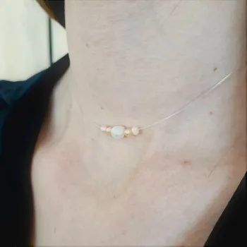 Choker Nyaklánc Gyöngyökkel