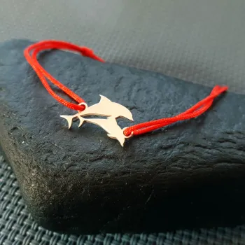 Delfin Karkötő - 925 Sterling Ezüst - Állítható Zsinór