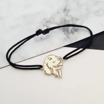 Golden Retriever Karkötő -  14K Sárga Arany - Állítható Zsinór