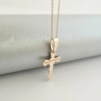 14K Kereszt Nyaklánc