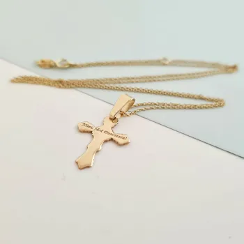 14K Kereszt Nyaklánc