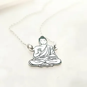 Ezüst Buddha Nyaklánc