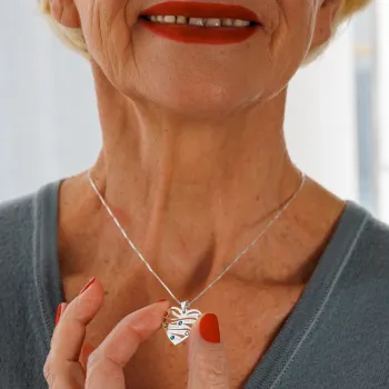 Szeretet Hullámok - 5 Név -  925 Sterling Ezüst  Swarovski Kristály - Körkapocs