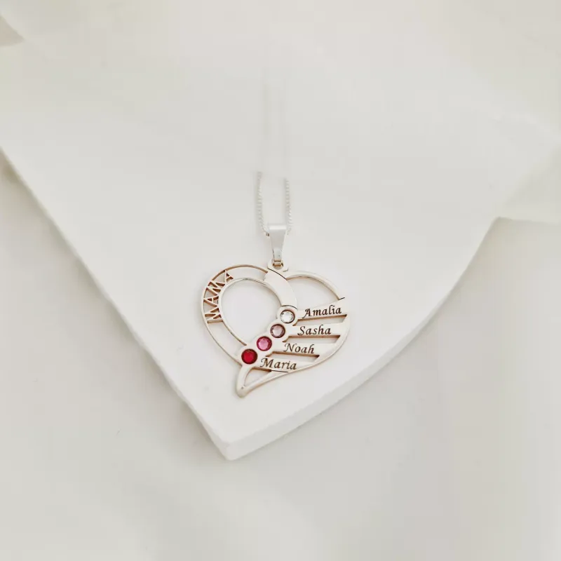Anya Kedveskéi - 4 Név és Swarovski Kristályok - 925 Sterling Ezüst - Körkapocs