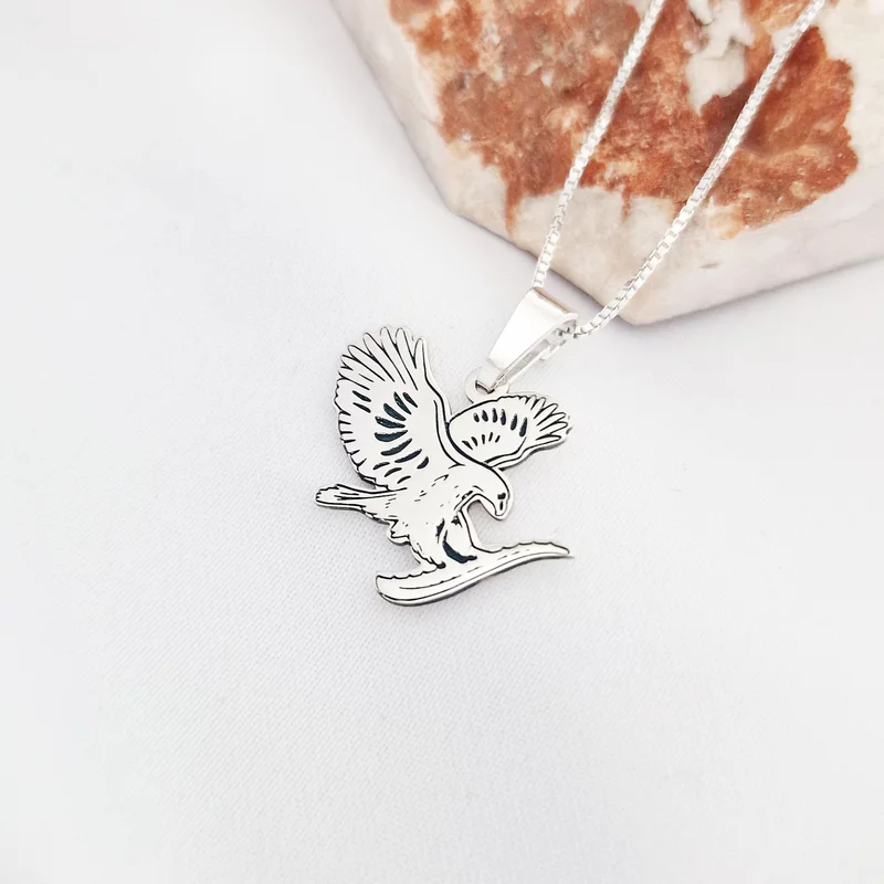 Sas Nyaklánc -  925 Sterling Ezüst - Körkapocs