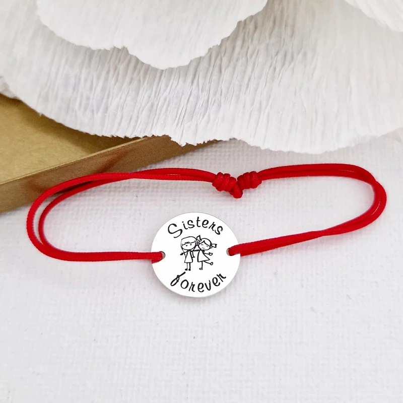 Sisters Forever Karkötő -  925 Sterling Ezüst Érme - Állítható Zsinór