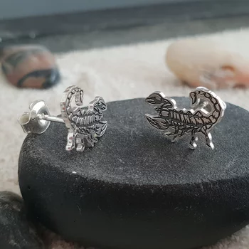 Skorpió Fülbevaló - 925 Sterling Ezüst - Stekkeres