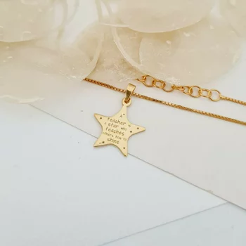 STAR lánc – Oktatók/Tanárok – Ezüst 925 18K sárga arannyal bevonva