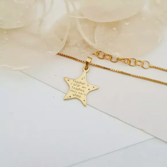 STAR lánc – Oktatók/Tanárok – Ezüst 925 18K sárga arannyal bevonva