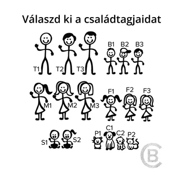 Személyre szabott családi medállánc - Boldog együtt - 20 mm-es érme - 14 karátos sárga arany