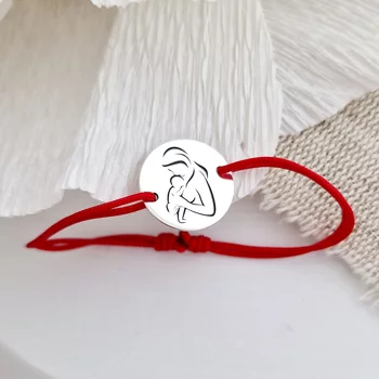 Ezüst Karkötő állítható zsinórral - Újdonsült Édesanya - 925-ös Ezüst