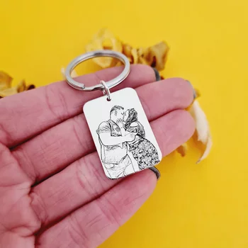 Ezüst Megörökített Emlék Lemez Kulcstartó