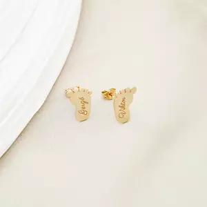 14K Talp Fülbevaló