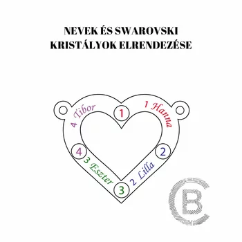 Határtalan Szeretet Szív Nyaklánc Swarovski Kristállyokkal