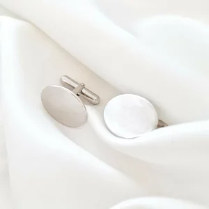 Személyre Szabott Mandzsettagomb - Ovális 20 mm - 925 Sterling Ezüst