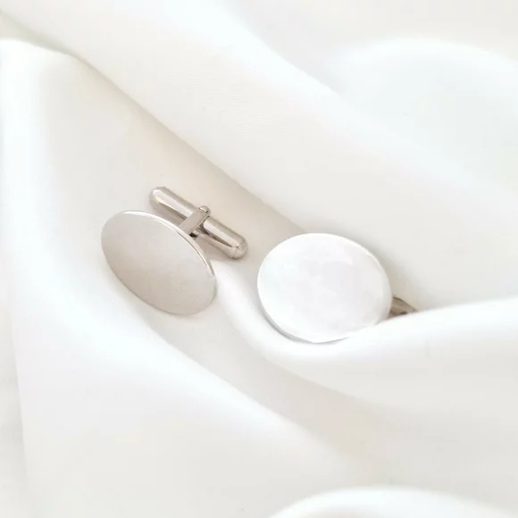 Személyre Szabott Mandzsettagomb - Ovális 20 mm - 925 Sterling Ezüst