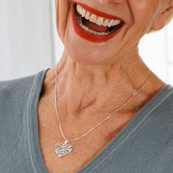 Szeretet Hullámok - 3 Név -  925 Sterling Ezüst  Swarovski Kristály - Körkapocs