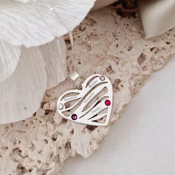 Szeretet Hullámok - 4 Név -  925 Sterling Ezüst  Swarovski Kristály - Körkapocs