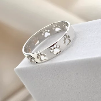 Szerető Mancsok Gyűrű – 925 Sterling Ezüst