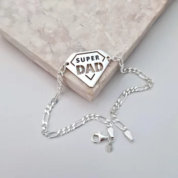 Szuper DAD Karkötő – 925-ös Sterling Ezüst - Férfi Lánc