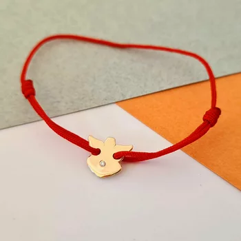 14K Angyal Karkötő Gyémánttal