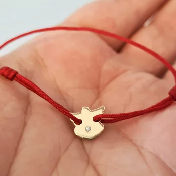 14K Angyal Karkötő Gyémánttal