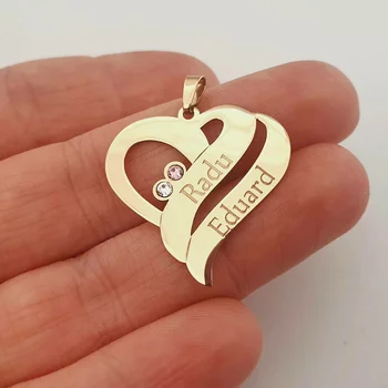 Tiszta Szív Medál - 14K Sárga Arany - Swarovski Kristály