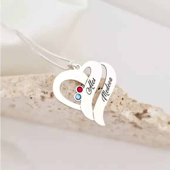 Tiszta Szív Nyaklánc - 925 Sterling Ezüst  Swarovski Kristály - Körkapocs