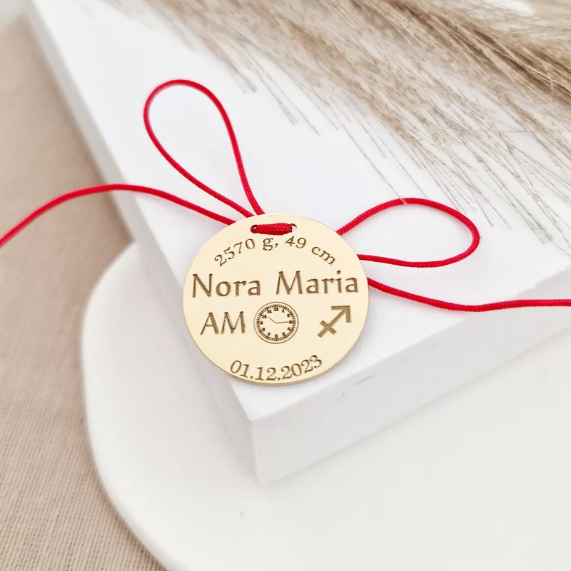 Banut Botez Marturie- Argint 925 placat cu Aur Galben 18K picture - 3