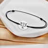 Bratara banut personalizata - simbol Psihologie medicala - Argint 925, snur reglabil diverse culori