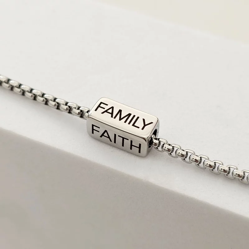 Bratara barbateasca Legamant - Lant & Bara personalizata - Otel Inoxidabil 316L picture - 2