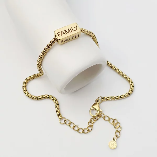 Bratara barbateasca Legamant - Lant & Bara personalizata - Otel Inoxidabil 316L