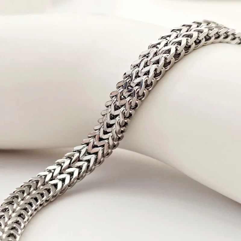 Bratara barbateasca Nexus - Lant gros dublu & inchidere click - Otel Inoxidabil 316L picture - 3