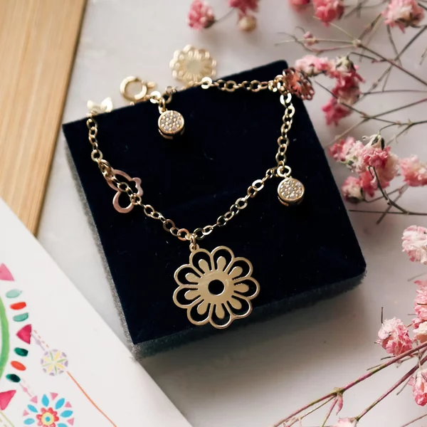 Bratara colectia Fairyland - Bright wonder - Argint 925 placat cu Aur Galben si Roz 18K