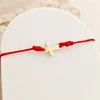 Bratara Cruciulita - Argint 925 placat cu Aur Galben 18K - snur reglabil
