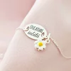 Bratara cu charm la alegere - Educatoare iubita - Pandantiv oval cu lantisor - Argint 925