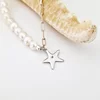 Bratara cu Perle si Diamant natural - Stella Marina - Model combinat cu perle si lantisor zale - Argint 925 Rodiat