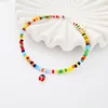Bratara de picior – 3 Charmuri colorate din Argint 925  - Model cu bilute multicolore