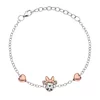 Bratara Disney Minnie Mouse & Rose Hearts - Argint 925