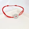 Bratara Floare cu multe petale - Argint 925 - cristal Swarovski - snur reglabil