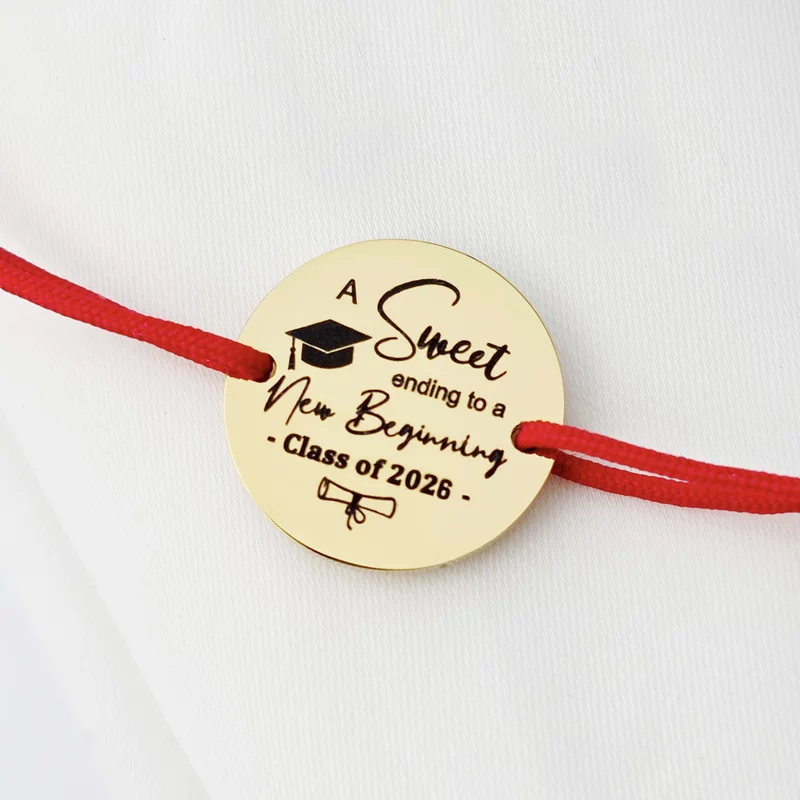 Bratara Graduation - Sweet ending - Banut 15 mm si snur reglabil - Otel Inoxidabil 316L picture - 5