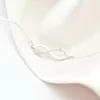 Bratara infinit decorat cu Zirconii albe  - Argint 925 - Lant bratara dama